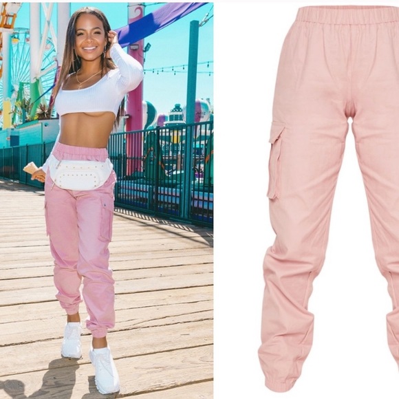 Pink cargo joggers - Picture 4 of 12